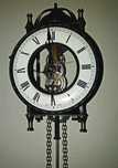 Ceas perete pendul skeleton