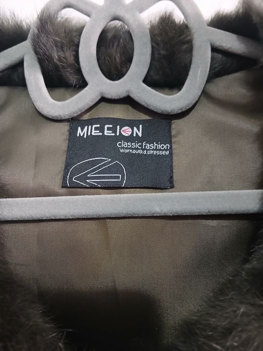 Scurta dama blana naturala iepure culoare verde negru marime M sau 40