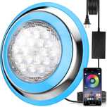 НОВО! LED RGB осветление за басейн с App управление 54W
