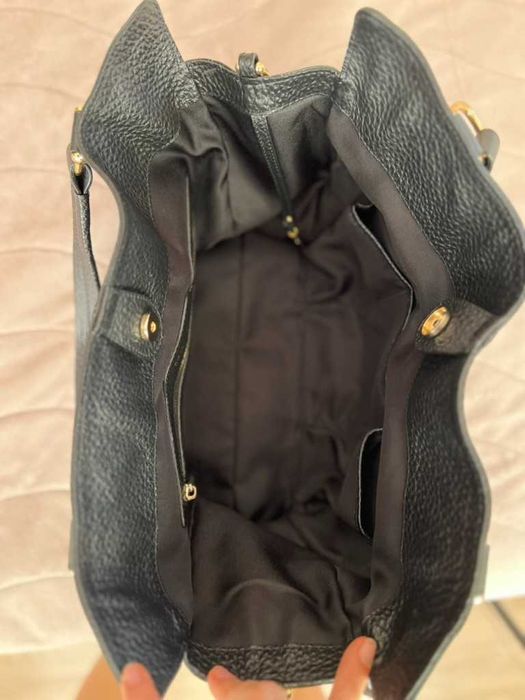 Musette чанта от естествена кожа | Като нова | Побира формат А4