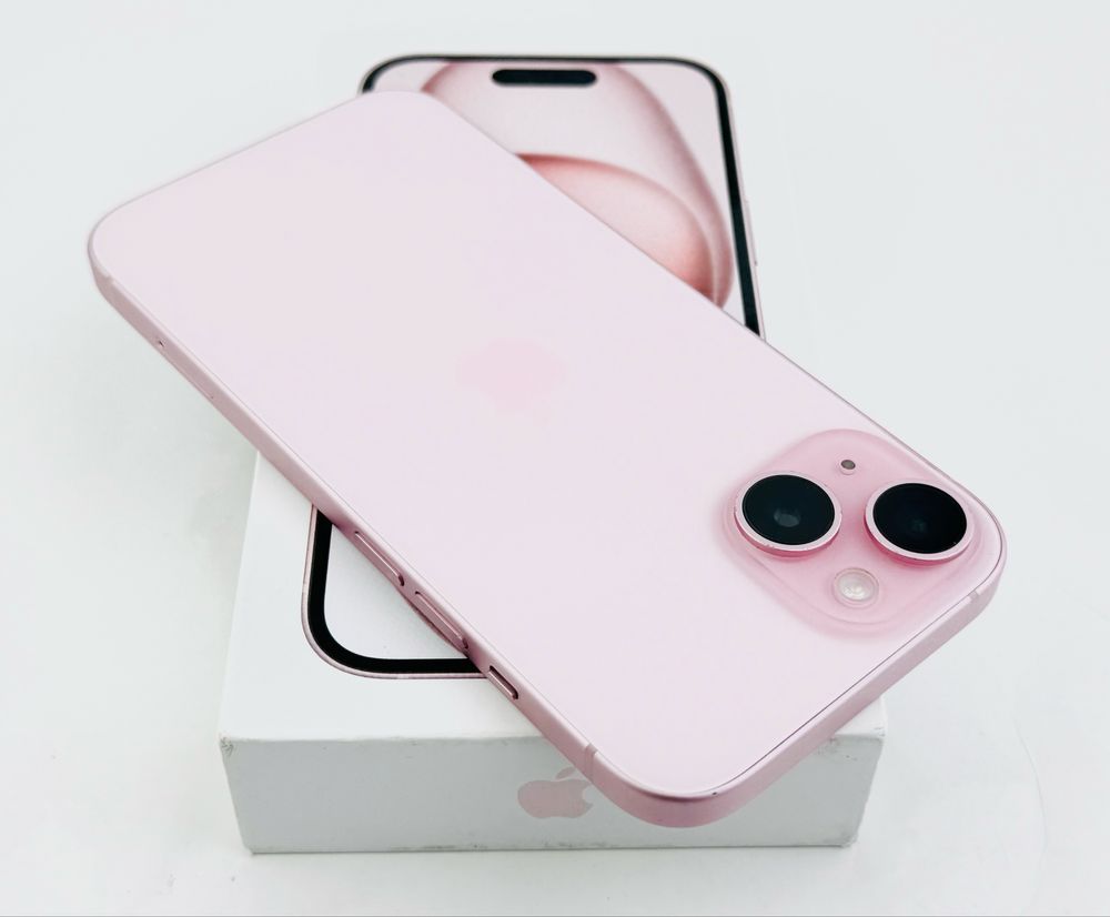 Apple iPhone 15 128GB Pink Перфектен! Гаранция!