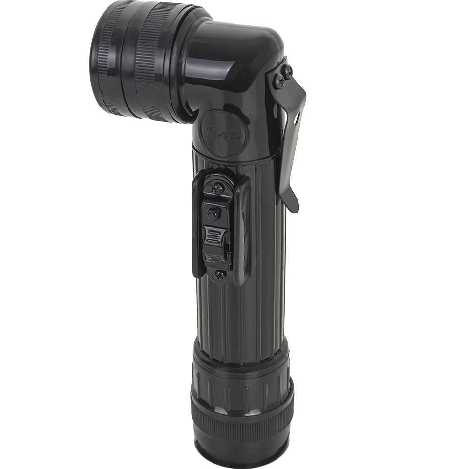 Airsoft Lanterna Tactica Anglehead LED Medie Neagra Mil-Tec