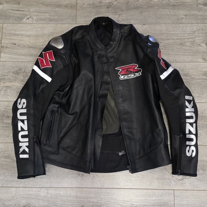 Geaca moto piele Suzuki