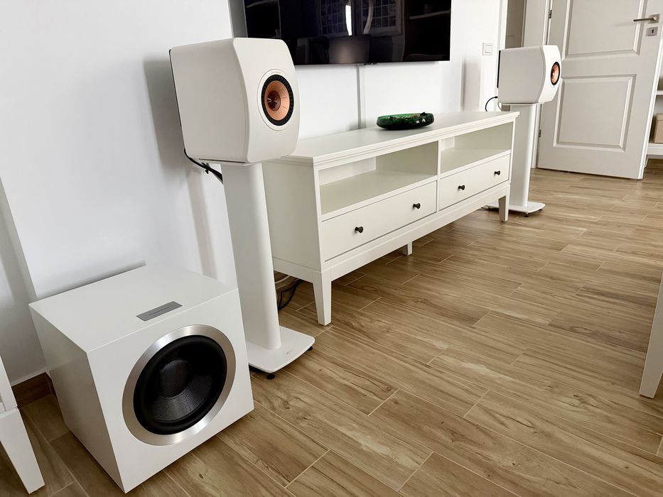 KEF LS50 w2 , standuri KEF S2 + subwoofer Bowers&Wilkins DB4S