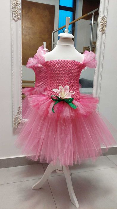 Rochita TUTU Floare Viorea Brandusa Mac Bujor Mac Crin serbare carnava