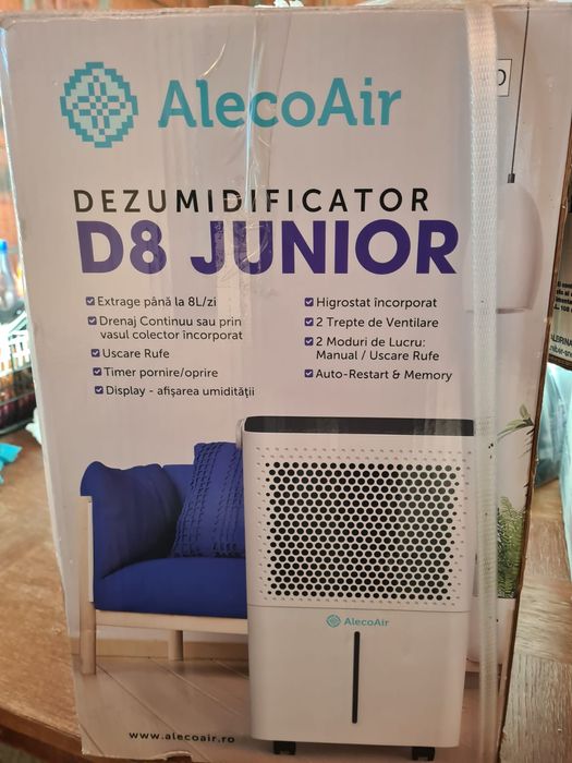 Dezumidificator AlecoAir D8 Junior, 8 litri/zi