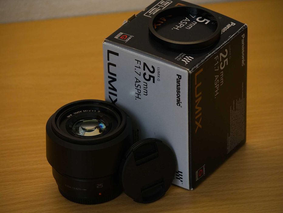 Обектив Panasonic Lumix 25mm f/1.7 (Като Нов)