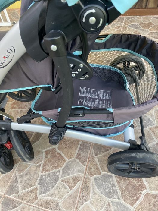 Carucior Graco gri cu turcoaz