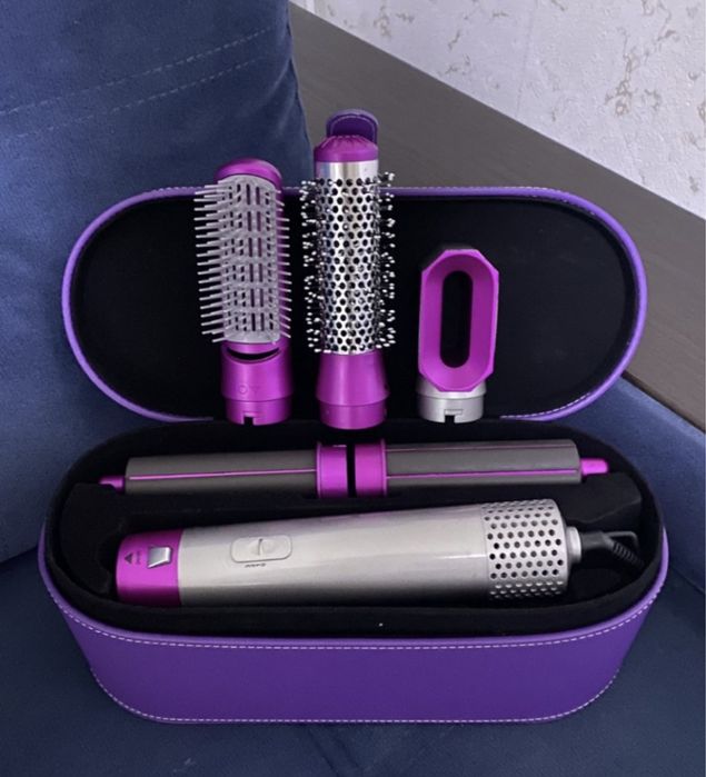 Продам набор фена для волос, фиолетовый набор