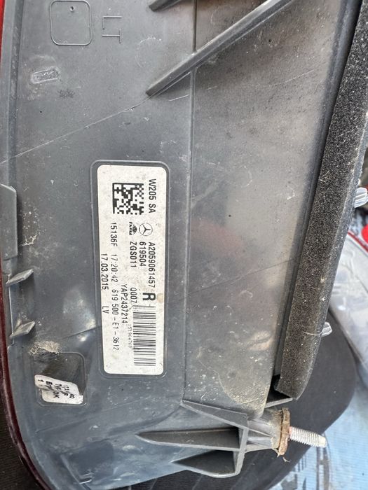 Stop led  stanga w205 stop led dreapta mercedes c class w205