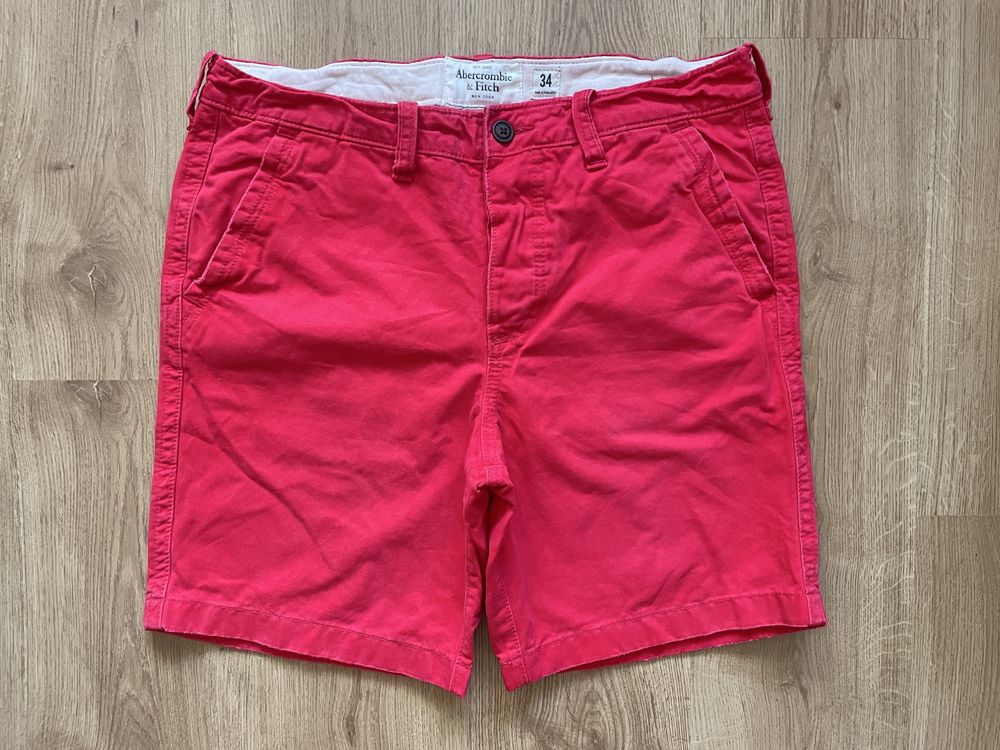 Abercrombie & Fitch Red Chino Shorts W34