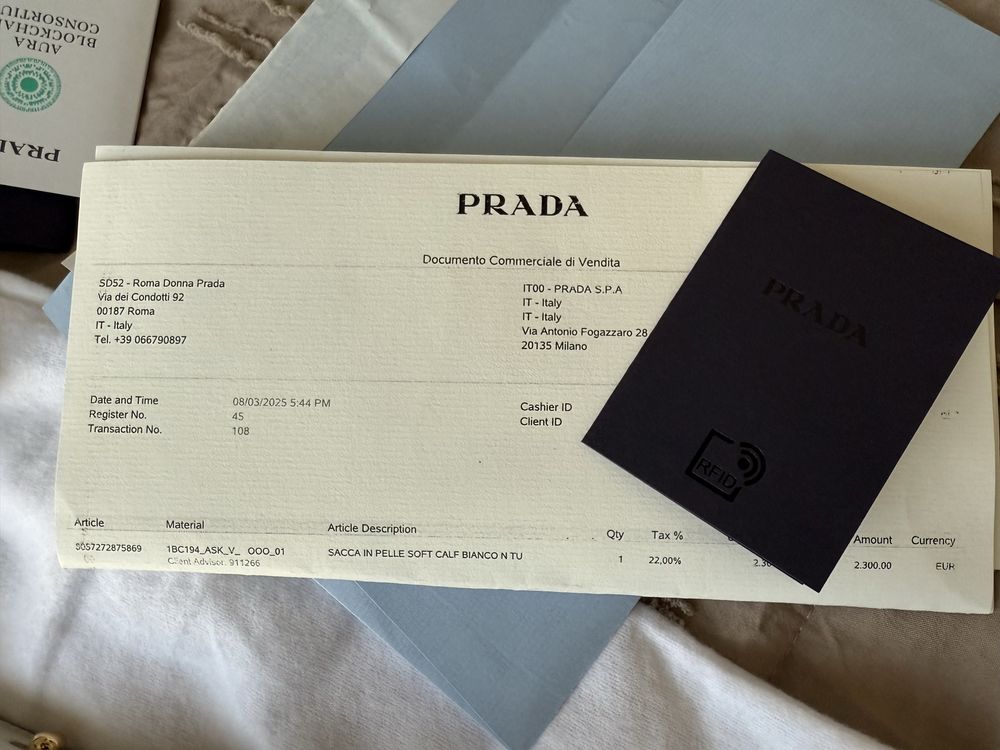 Prada Arique  Нова Оргинална чанта!