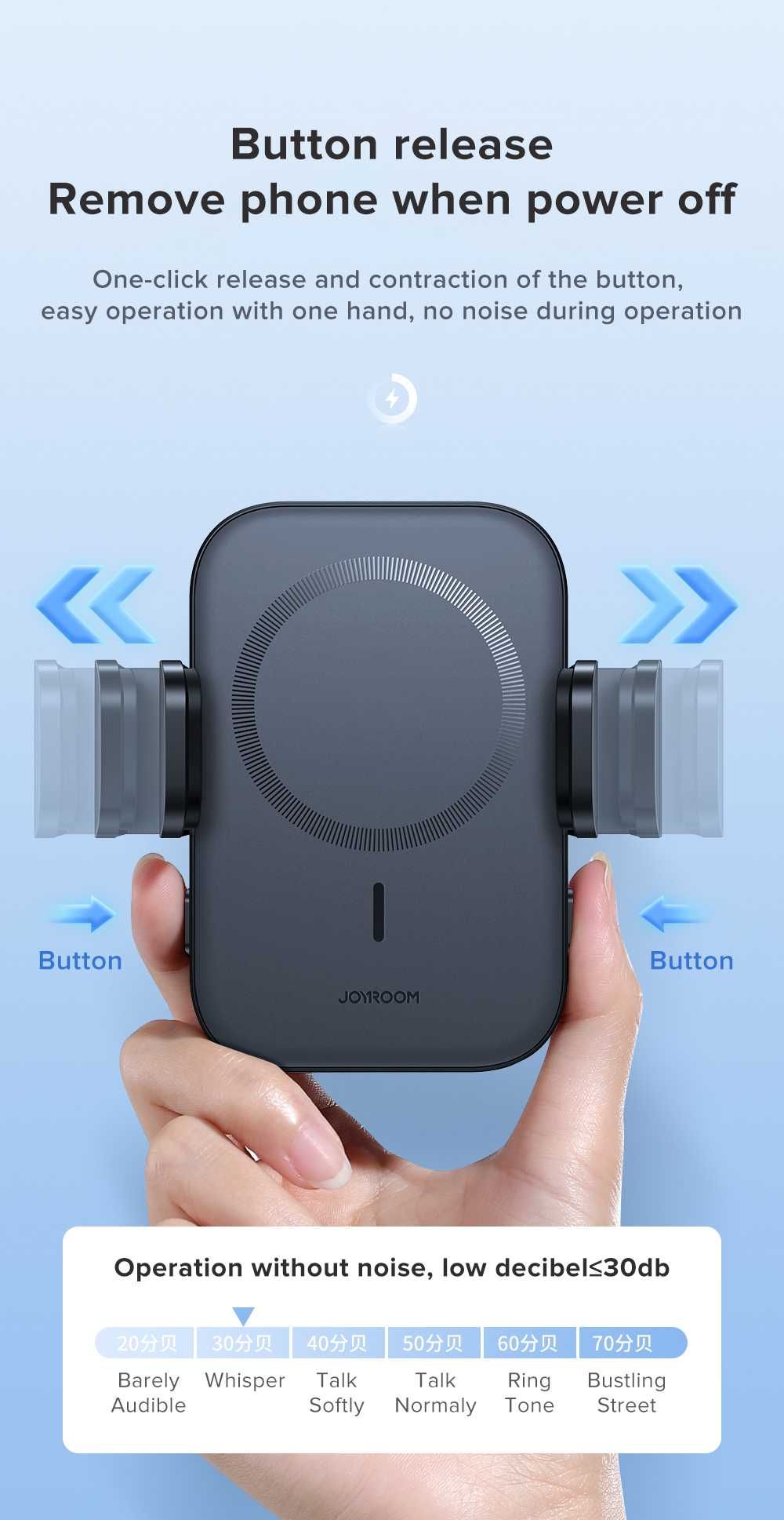 JOYROOM JR-ZS295 Магнитный Авто Держатель MagSafe iPhone 14/ 15 series