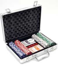 Set Poker servieta aluminiu 200 piese 300 piese 500 piese NOU