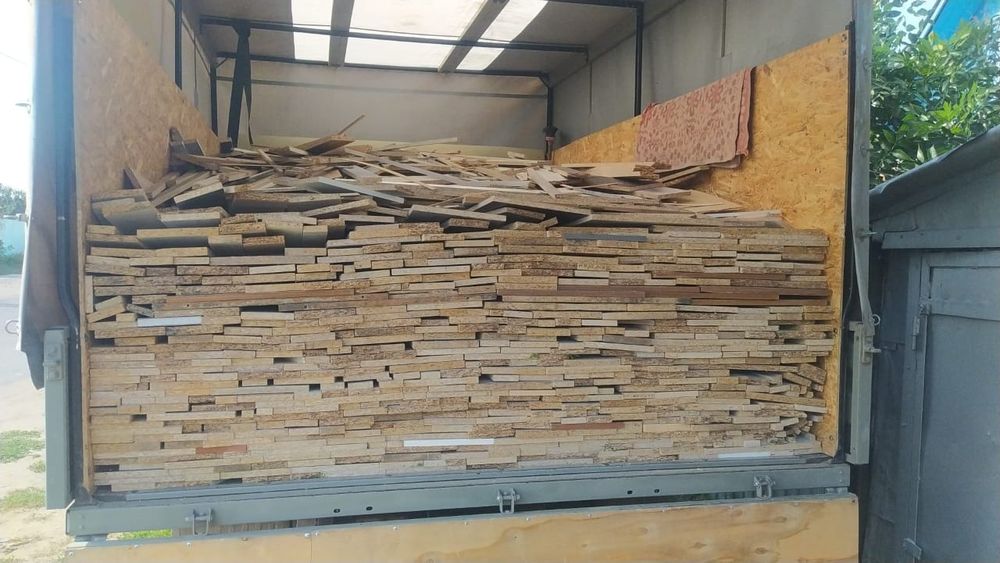 Мебельные обрезки на дрова