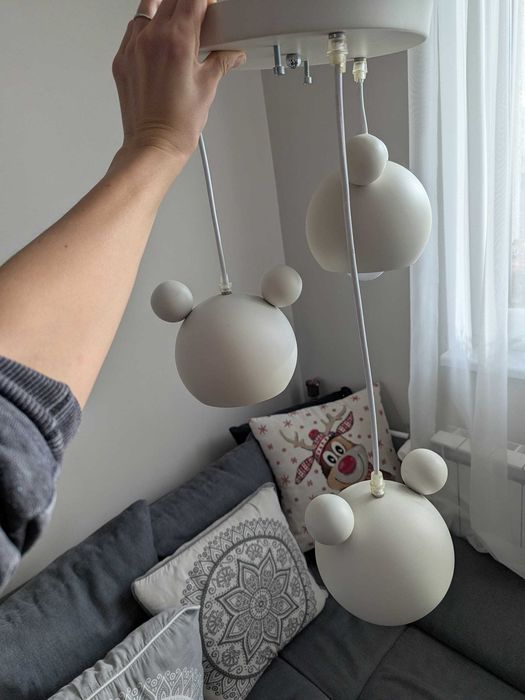 Детски метален полилей с мечета, цена 45лв