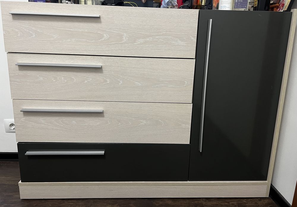 Set mobilier dormitor crem/gri