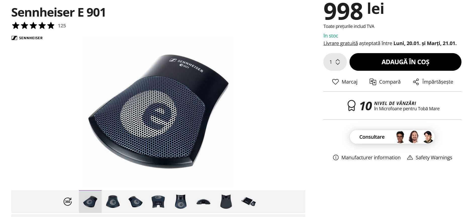 Microfon Sennheiser E 901