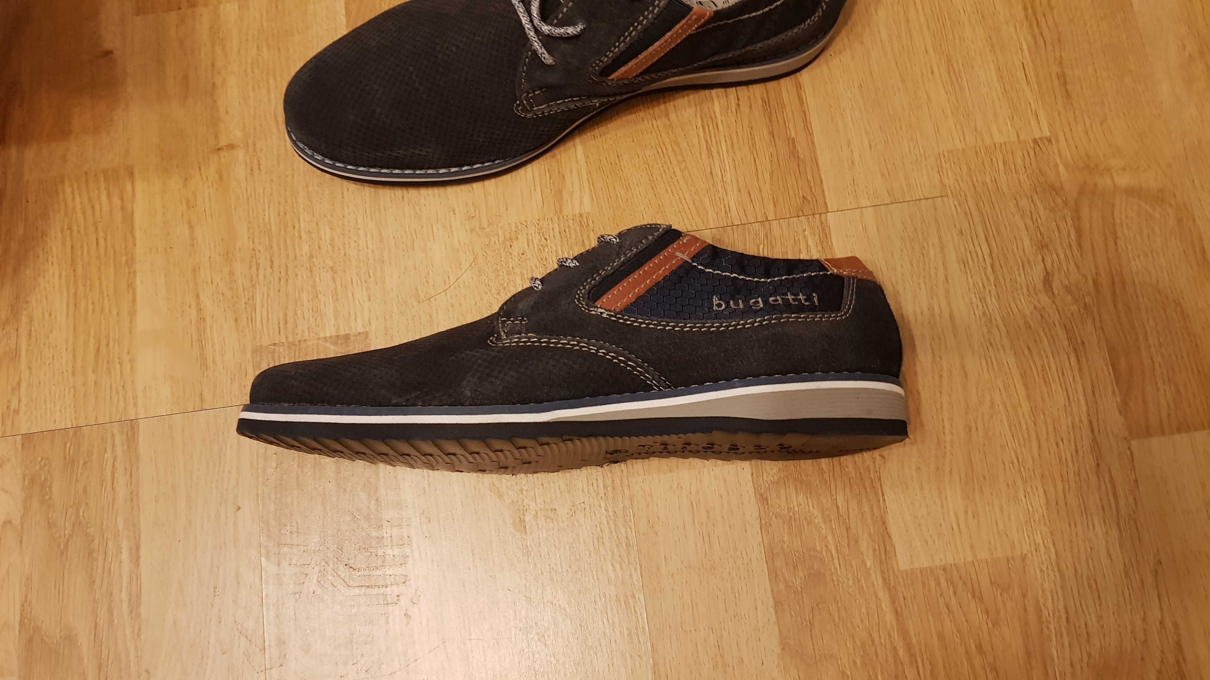 Pantofi barbatesti Bugatti, bleumarin, marime 44