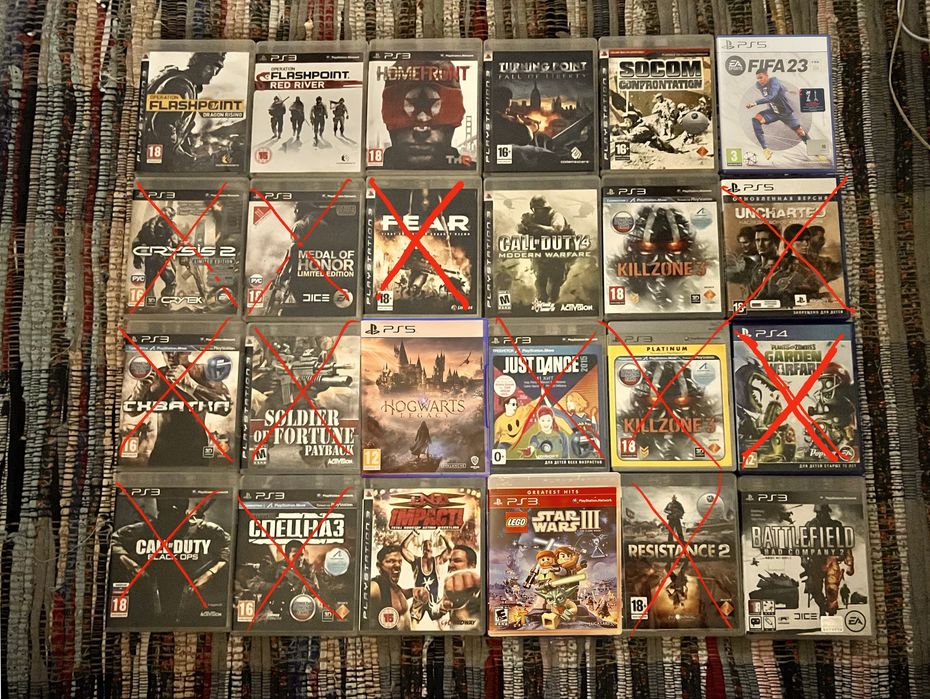 Продам диски ps5, ps4, ps3