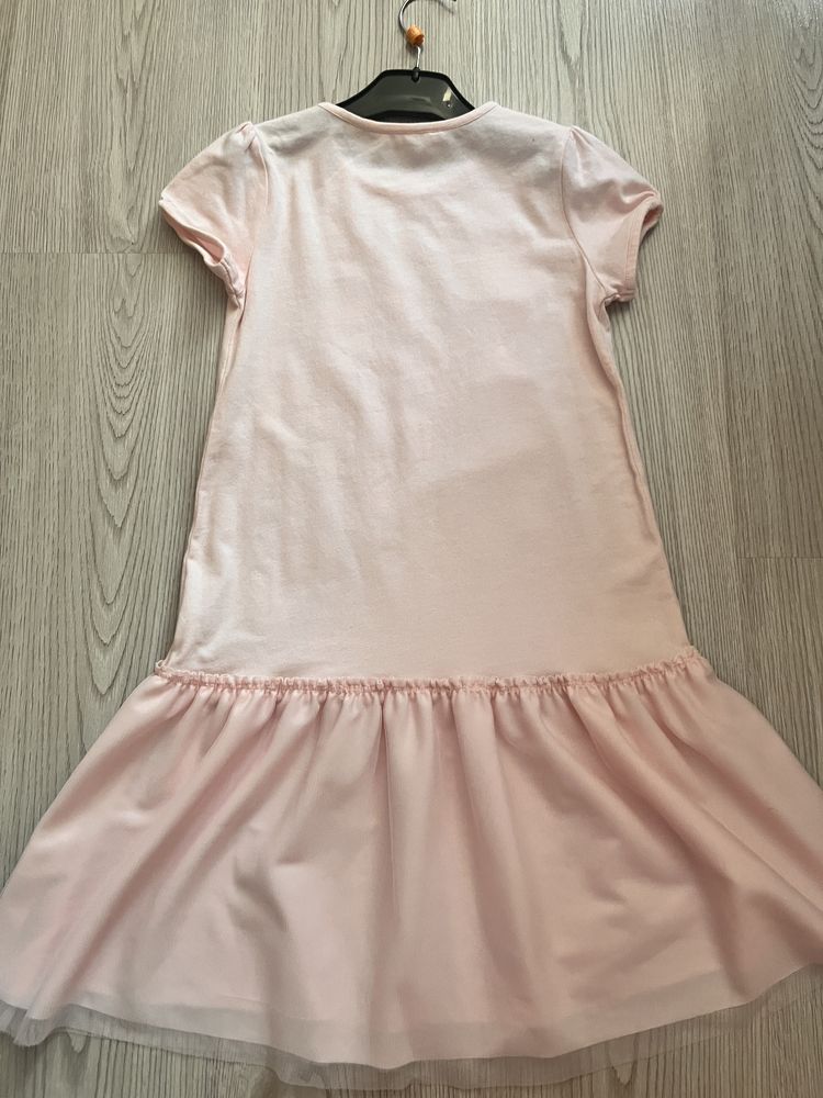 Rochie H&M, cu Elsa, impecabila, mar 134-140 cm