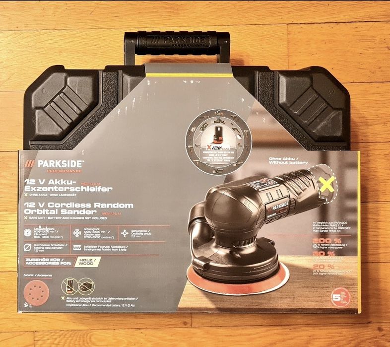 Parkside Импакт ¼" 12v 170N, Гайковерт PPBSSA 600Nm, шлайф ротационен