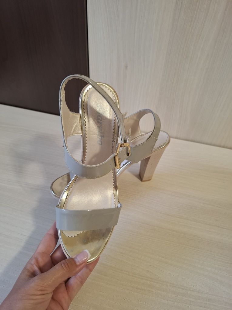 Sandale dama Marelbo, piele naturala, transport gratuit