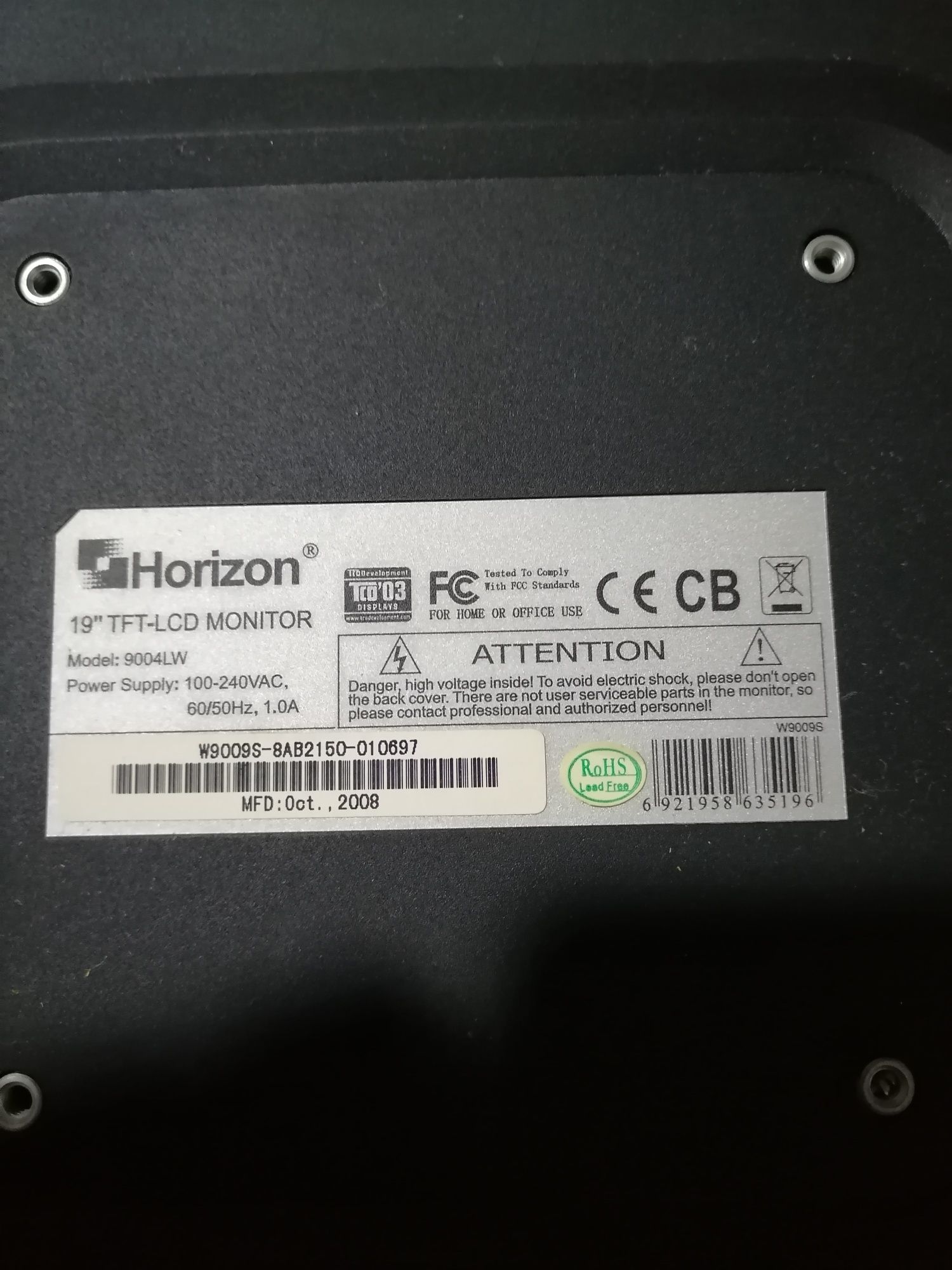 Monitor led HORIZON 19