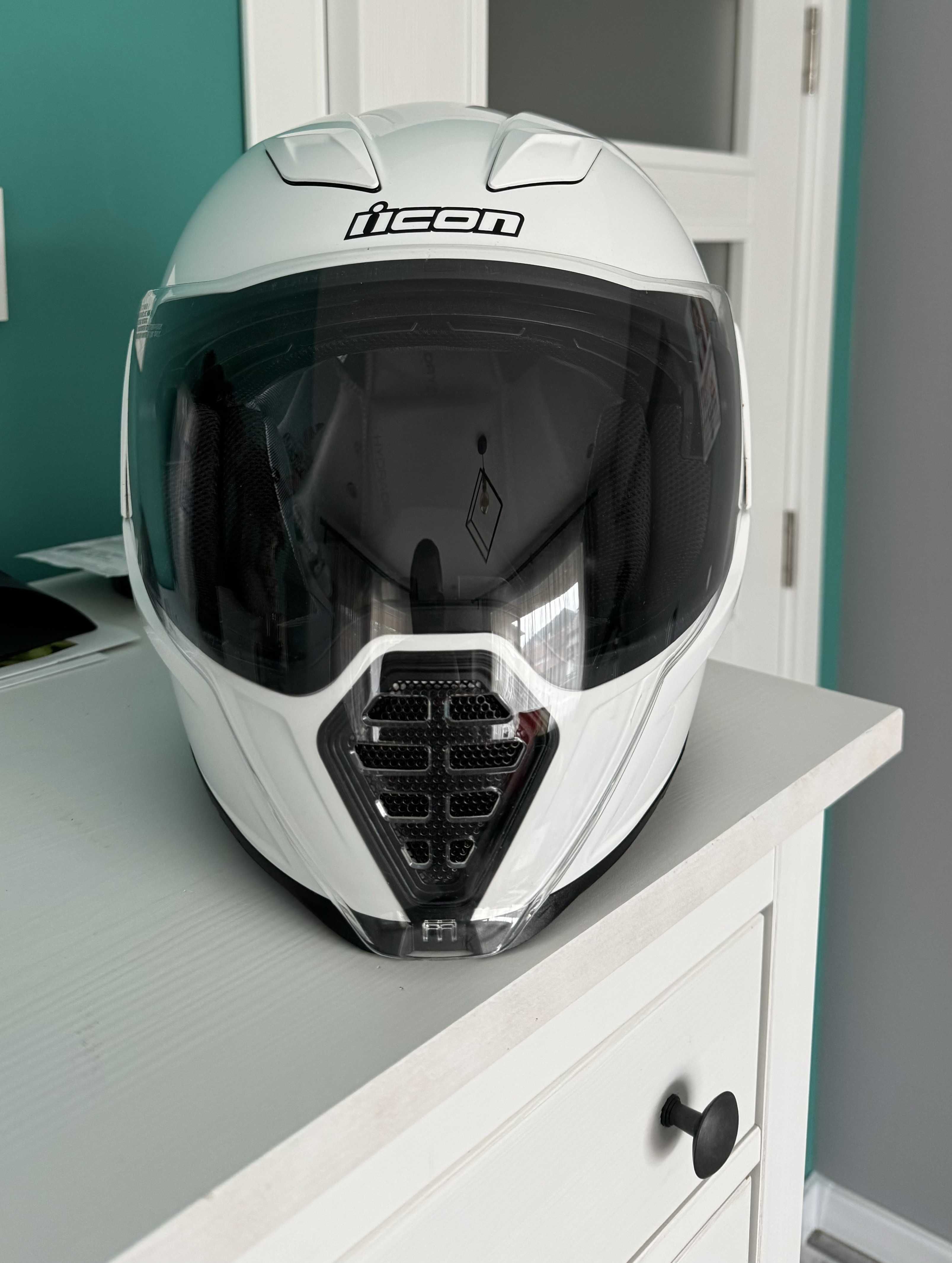 Icon Airflite Helmet White/Мото каска бяла