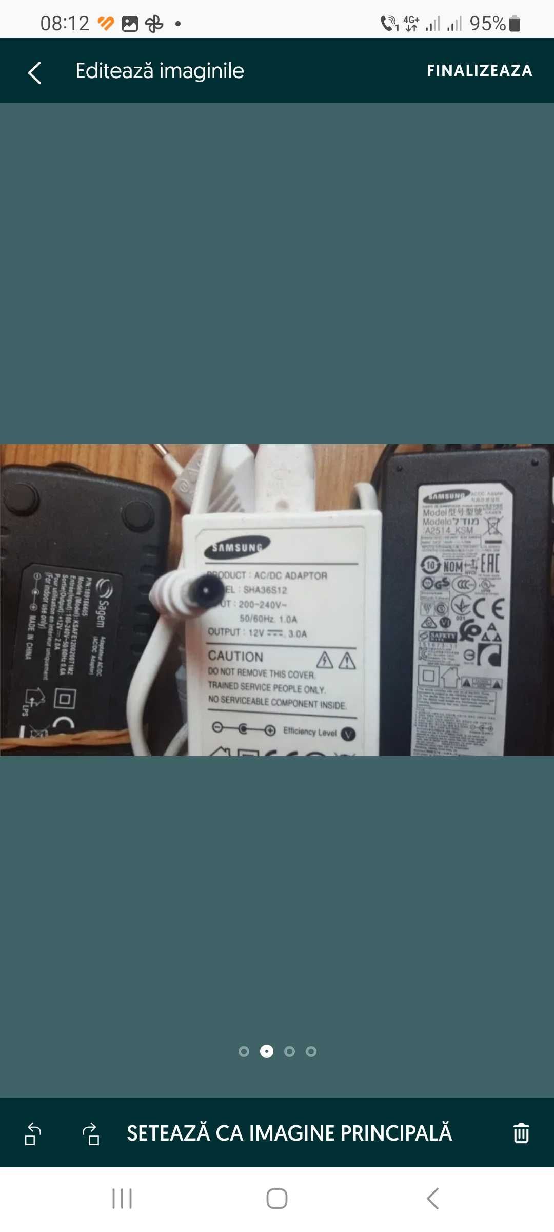 Incarcator Samsung Sagem 12v 14V 1.7A 2A 3A