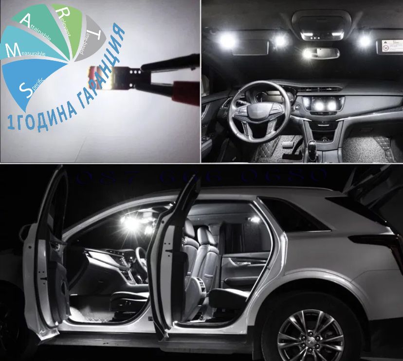 LED крушки BMW X1 X2 X3 X5 X6 E70 E84 F25 E53 интериор xenon плафон