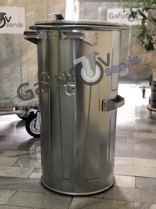 Метална кофа за смет тип ”Мева” - поцинкована, здрава и устойчива