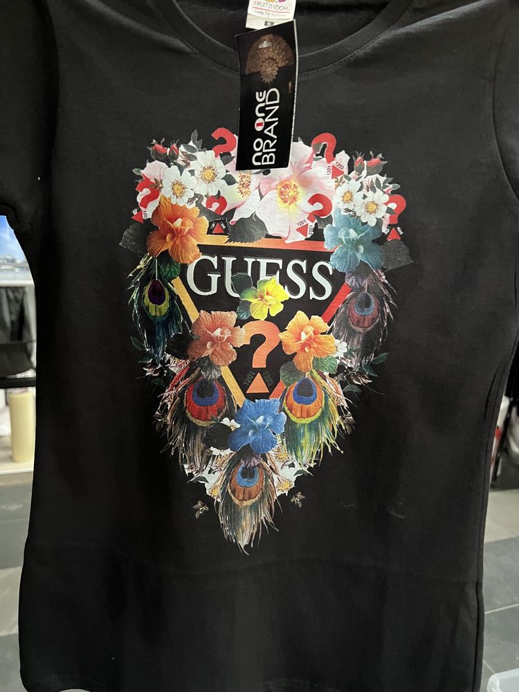 Тениска GUESS от NoOne Brand бяла