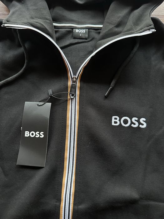 Мъжки,памучен,черен екип Hugo BOSS с бродирано лого