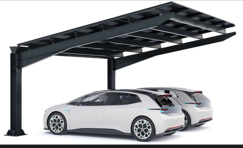 Suport panouri fotovoltaice - carport industrial