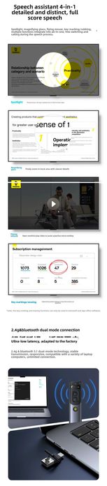 Baseus Orange Dot Ai Voice указка-презентер Радиус действия 100 метров