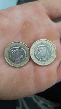 Două monede 1 euro Grecia 2002