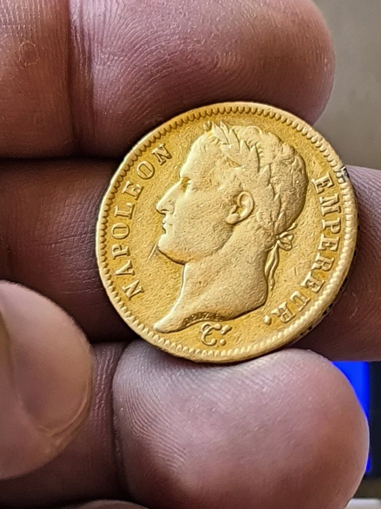 40 франка 1811 год, Наполеон I , злато, тегло 12.90 гр, проба 900/1000