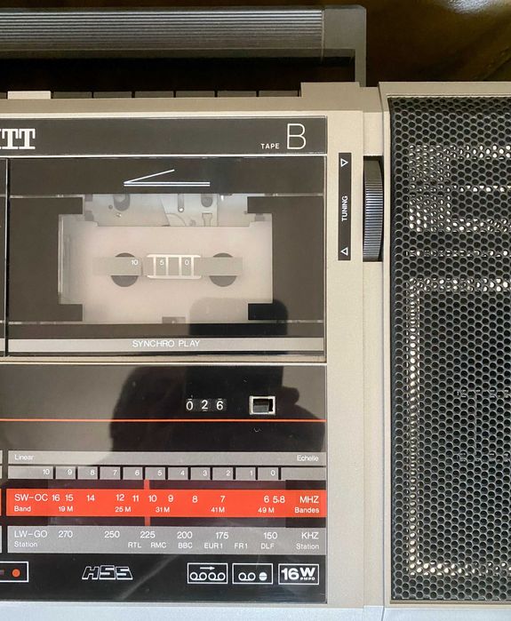 Радио касетофон ITT Weekend 320 винтидж като нов