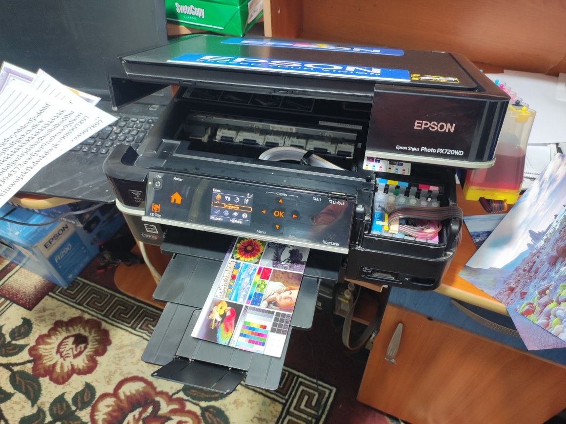 Epson px 720 WD 6 rangli trivadnom-kopiya skanerli printr. Dyuzi 100%