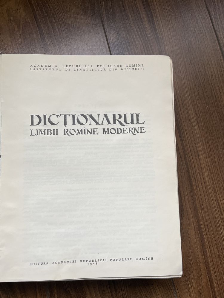 Vând Dicționar al limbii romane