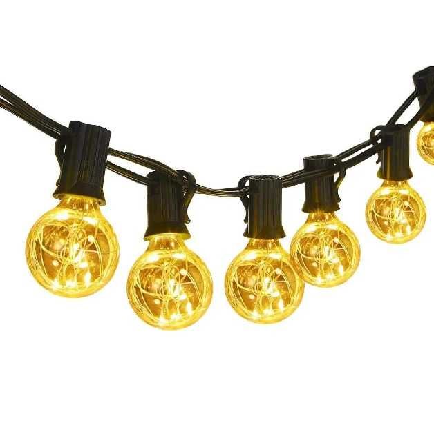 Ghirlanda 11.7 M, 30 Becuri LED și 3 becuri rezerva,Interior/Exterior.