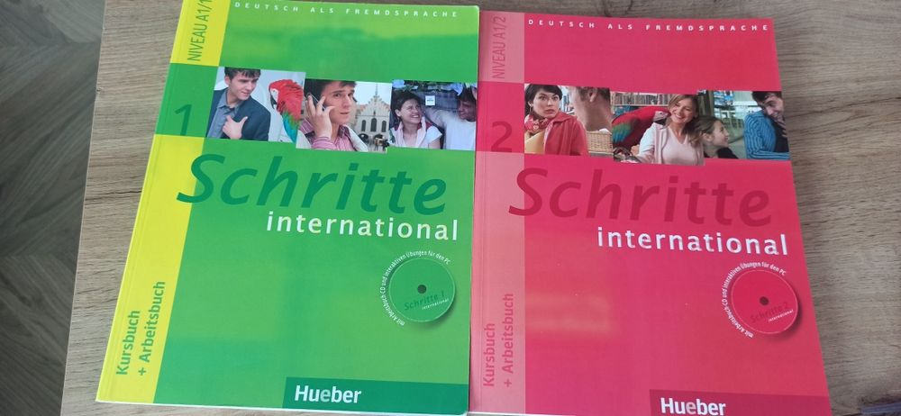 Учебници по немски Schritte International 1 , 2 Kursbuch + Arbeitsbuch