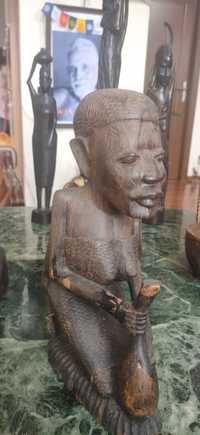 Statuie arta africana sculptură lemn masiv sculptura abanos handmade