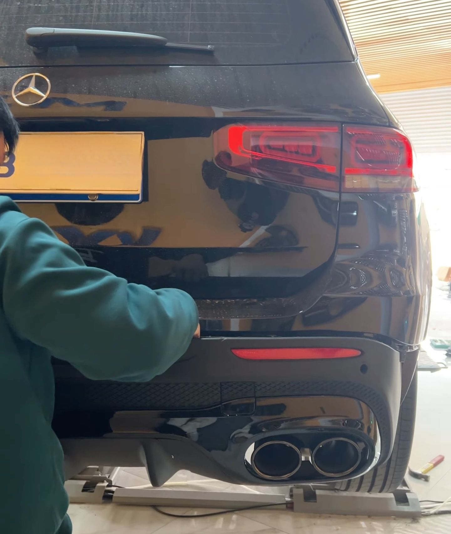 X247 GLB35 GLB45 AMG пакет предна броня решетка джанти дифузьор