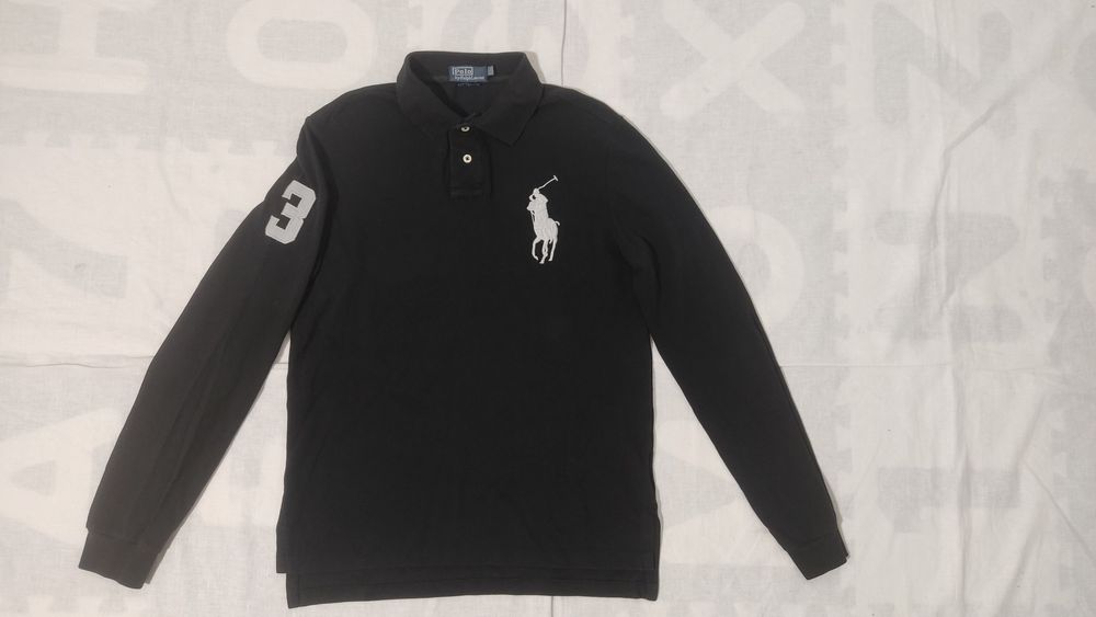 Tricou Polo Ralph Lauren mărimea S bărbat bumbac mânecă lungă casual