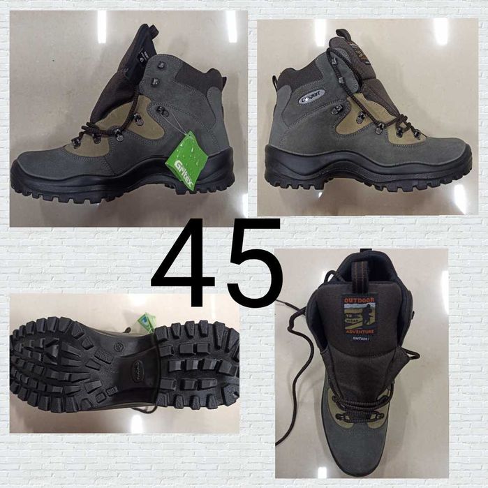 Мъжки обувки за преход Gri Sport gore tex истинска кожа VIbram