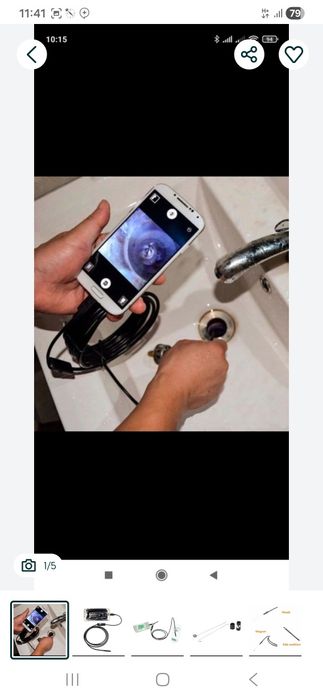 Эндоскоп телга сим камера 2 метрли