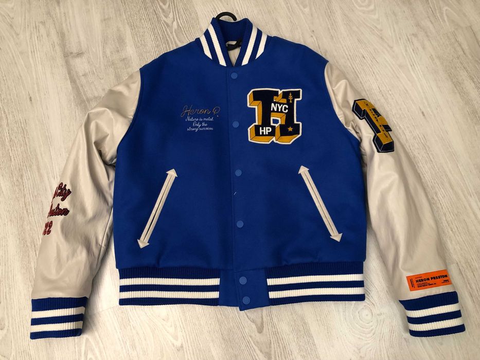 Heron Preston geaca colegiu L, originala, retail 975 euro