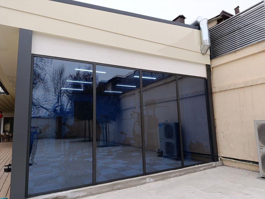 Солнцезащитная тонировка для зданий. Спасает от жары, расхода на свет